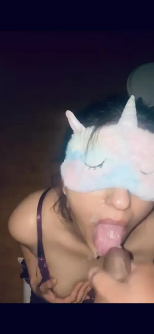 Who wants to unload next on Wifeyโs face? She loves sucking strangers off while blindfolded.