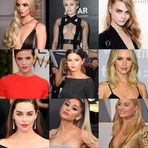 Who would you like to see covered in cum? Who would you like to see covered in cum?