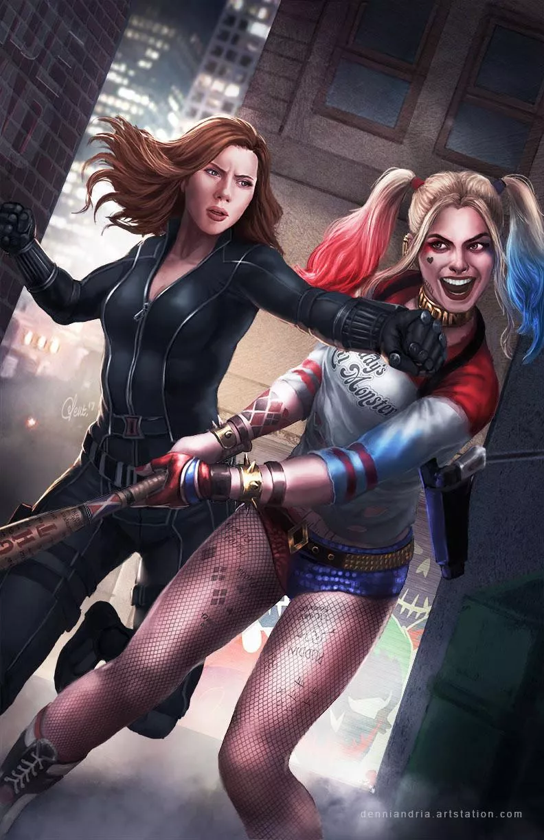 Who'd win a sexy fight to the death Black Widow VS Harley Quinn? [Denniandria]