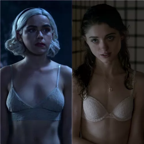 Whom will you choose for some hardcore fun? Kiernan Shipka or Natalia Dyer. Whom will you choose for some hardcore fun? Kiernan Shipka or Natalia Dyer.