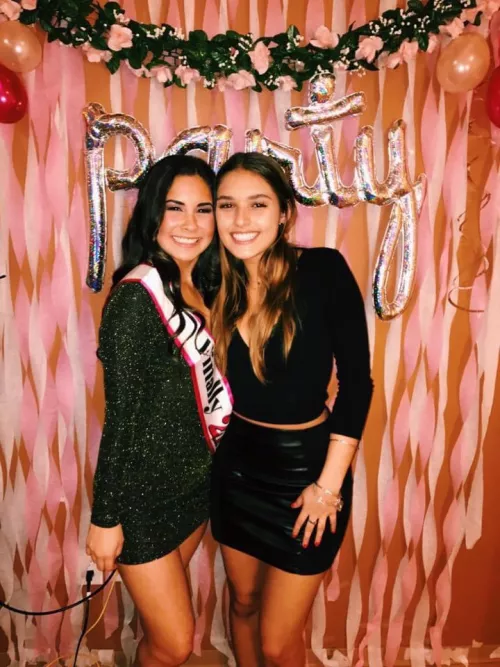 Who’s dress is getting lifted up and panties pulled to the side