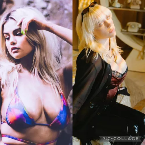 Who’s got better tits Selena gomez or Billie Eilish ? Who’s got better tits Selena gomez or Billie Eilish ?
