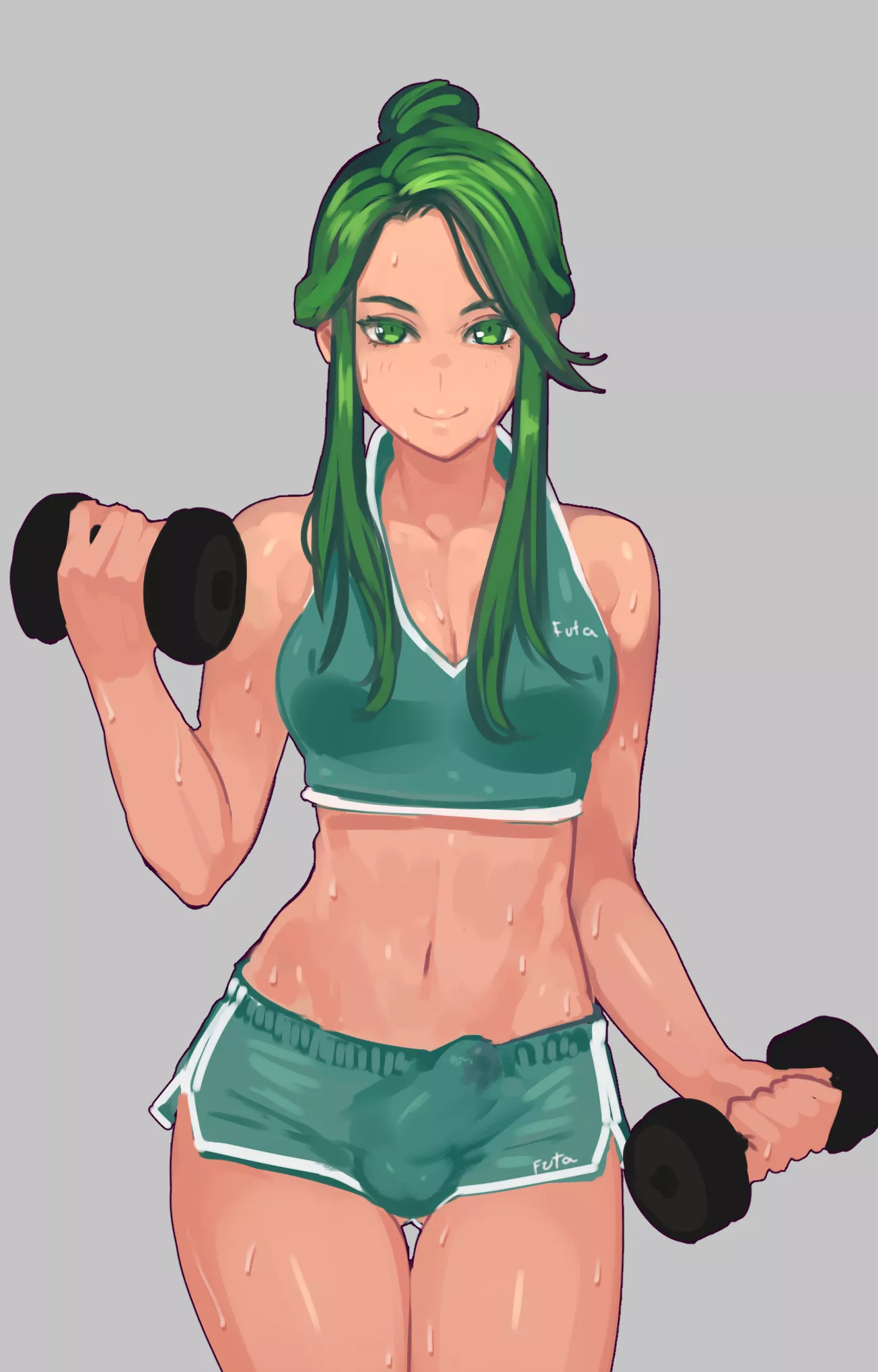 Why are you staring, haven't you seen a girl workout before?. (Nilsunna)