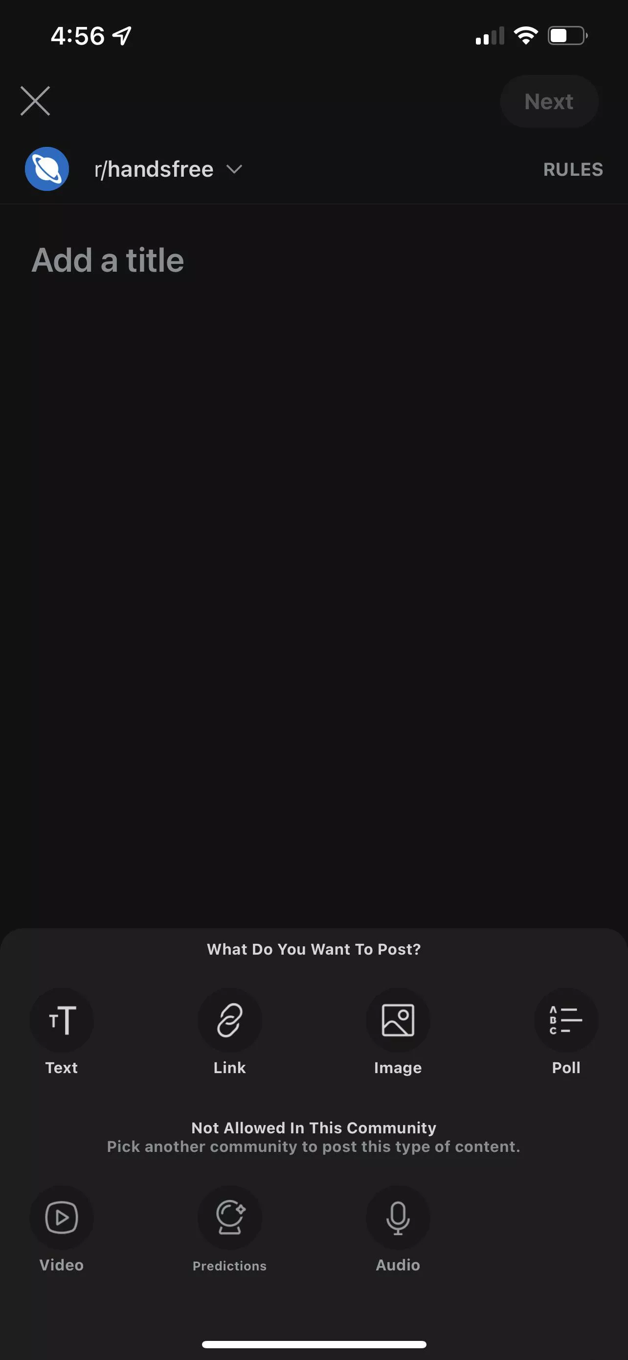 Why do I keep getting told no videos are allowed in this group?