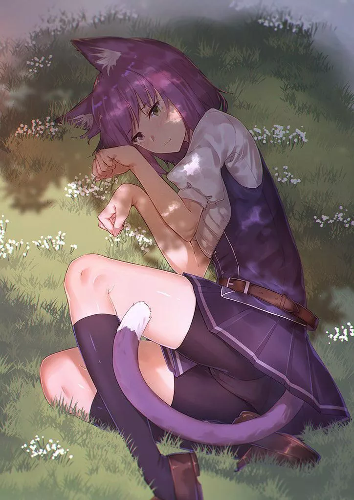 Why don't you join her in the shaded grass? Why don't you join her in the shaded grass?