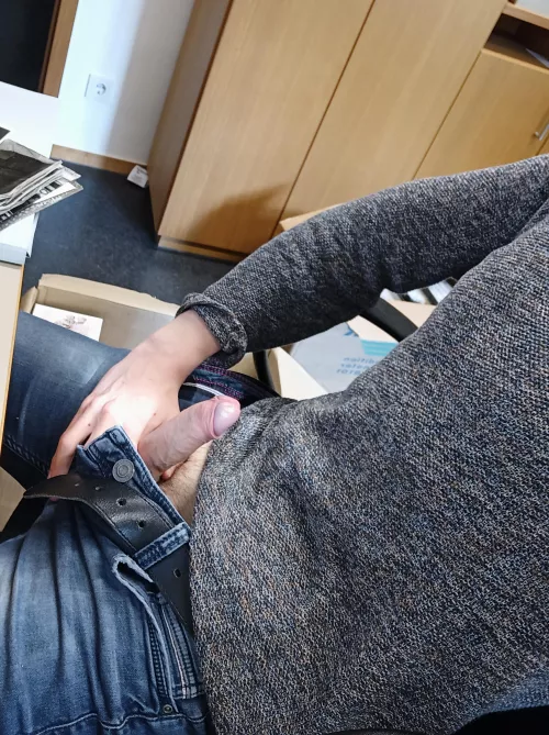 why is it so fun to whip it out at work? 😈