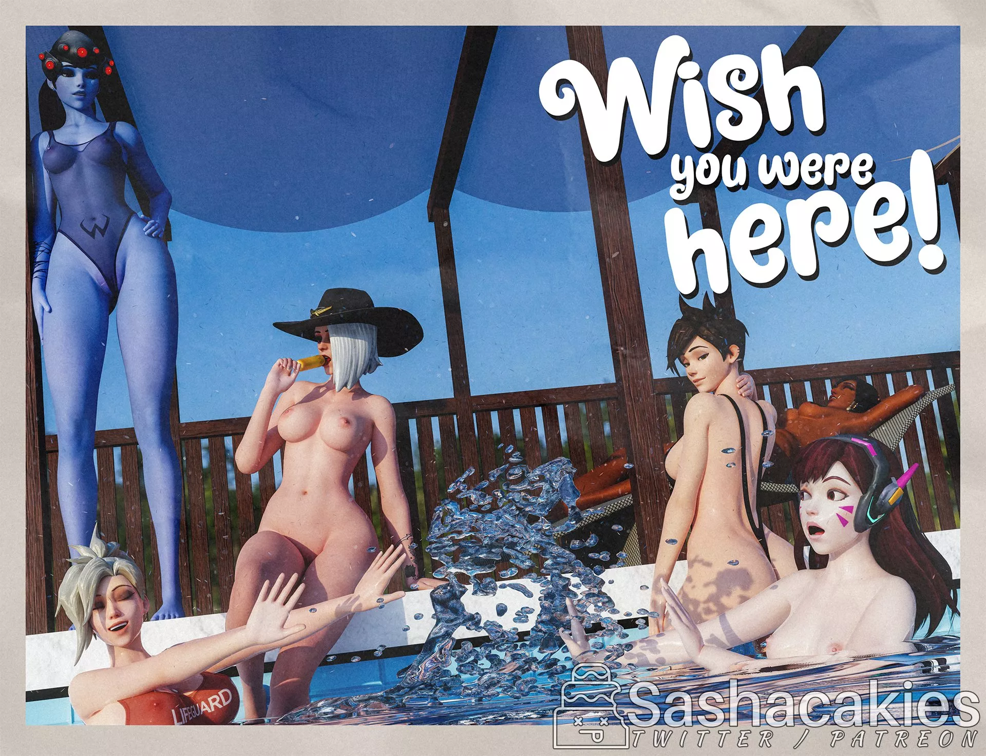 Widowmaker, Ashe, Tracer, Mercy, D.va, Pharah (Sashacakies) Widowmaker, Ashe, Tracer, Mercy, D.va, Pharah (Sashacakies)