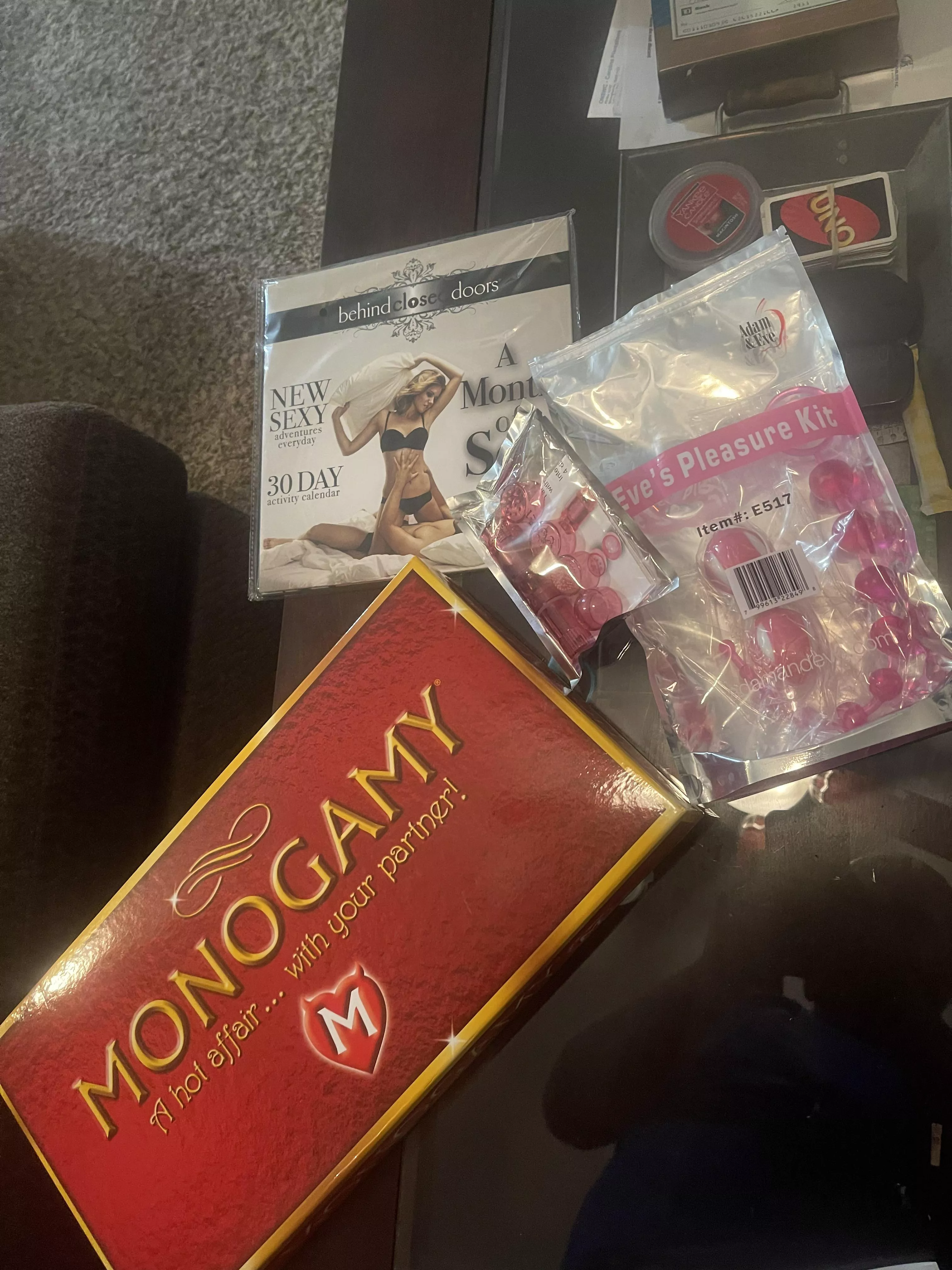 Wife got some this game and some little gadgets for my birthday ? 10/10 recommended this game for any couple