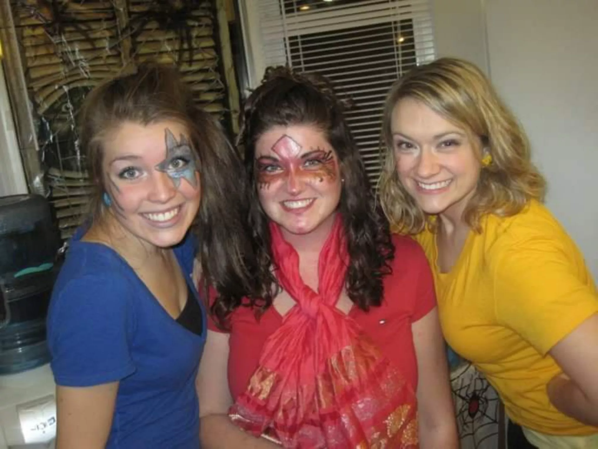 Wife on the far right face painting Wife on the far right face painting