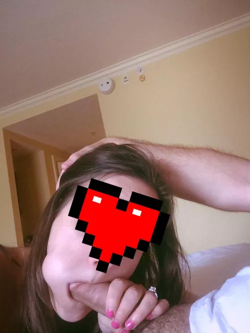 Wife with a mouth full of cock