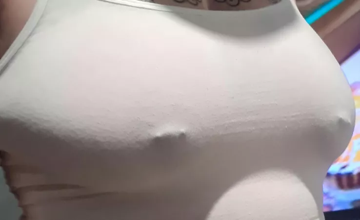 Wife's big pierced tits she was of to the shops π
