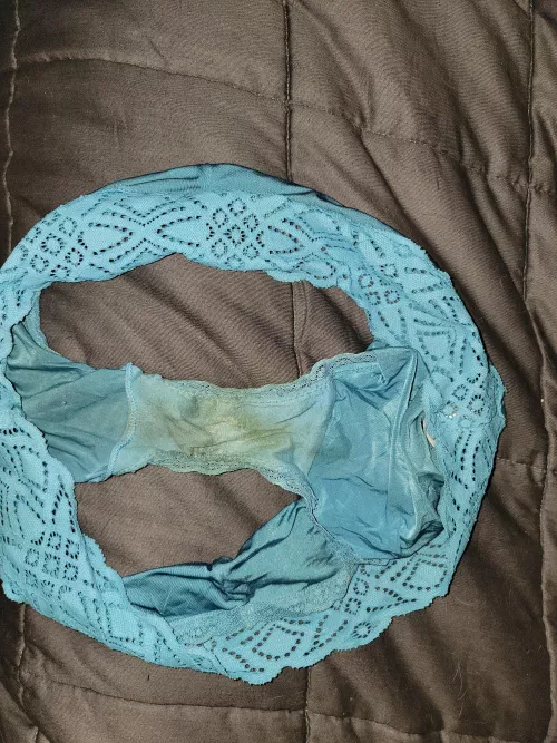 Wife's heavily soiled dirty panties
