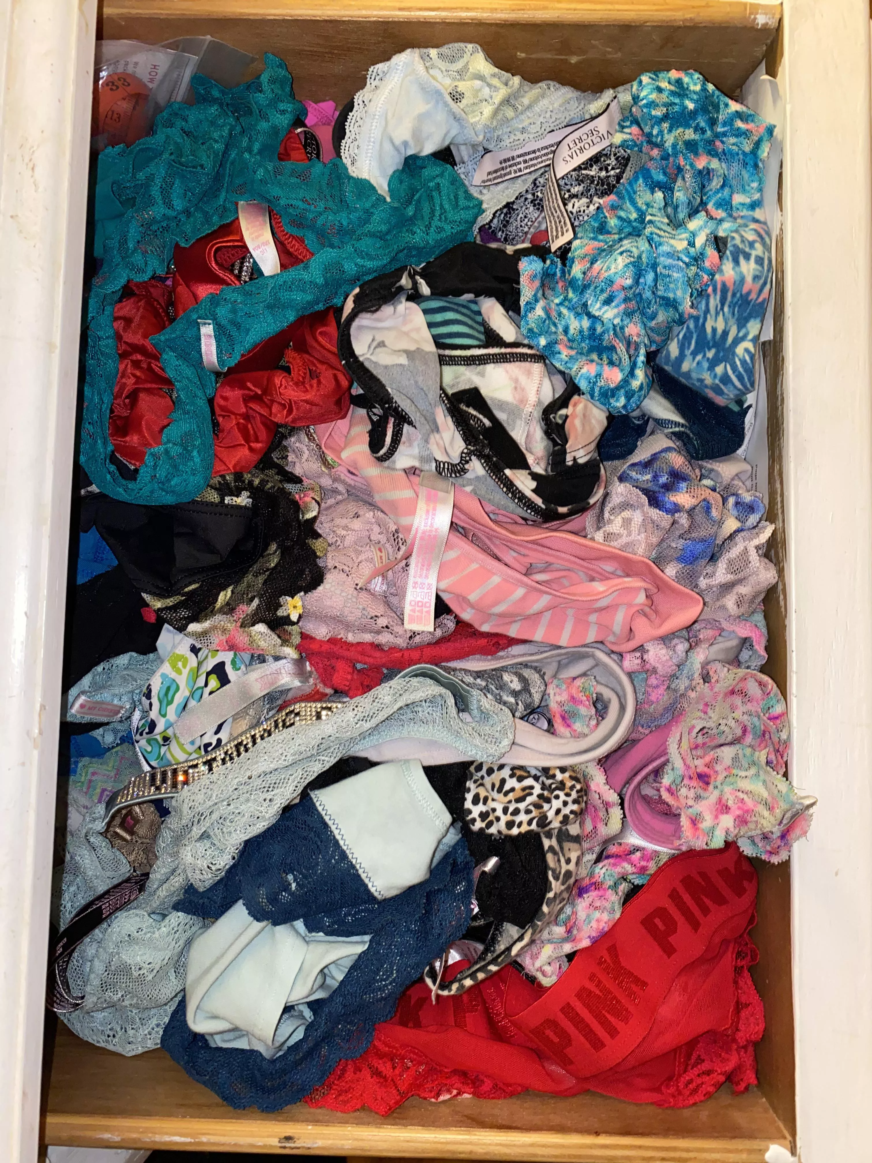 Wife’s panty drawer… which ones are the hottest? Wife’s panty drawer… which ones are the hottest?