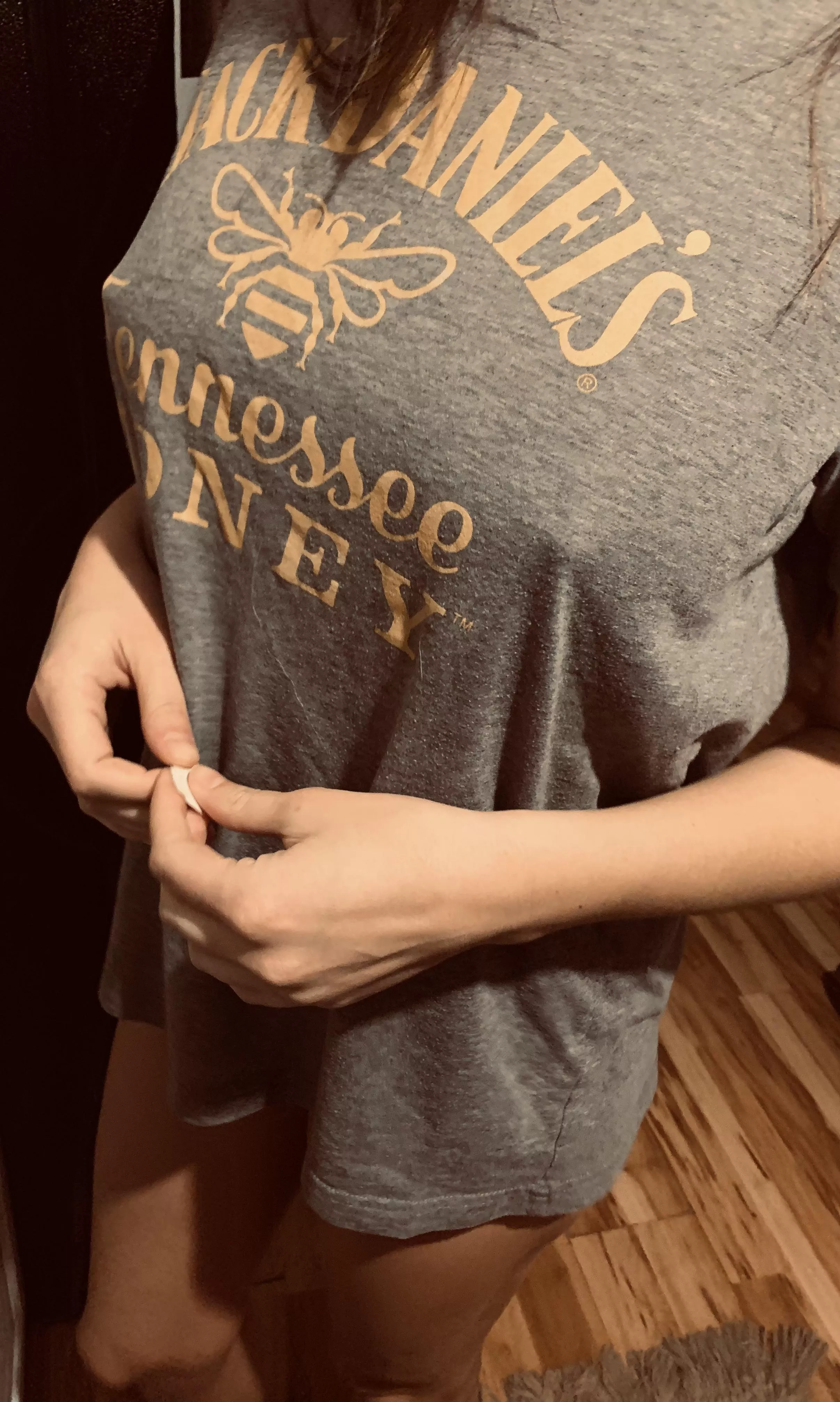 Wife’s soon-to-be MILF tits filling in nicely :)