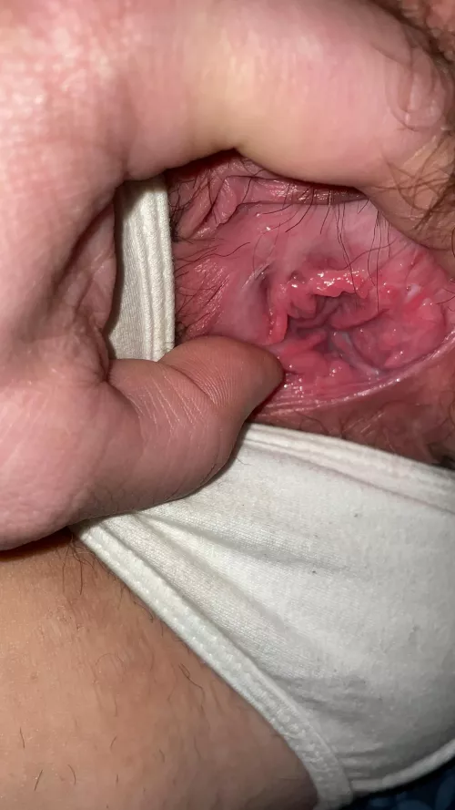 Wifey after I took her kegel weight out Wifey after I took her kegel weight out