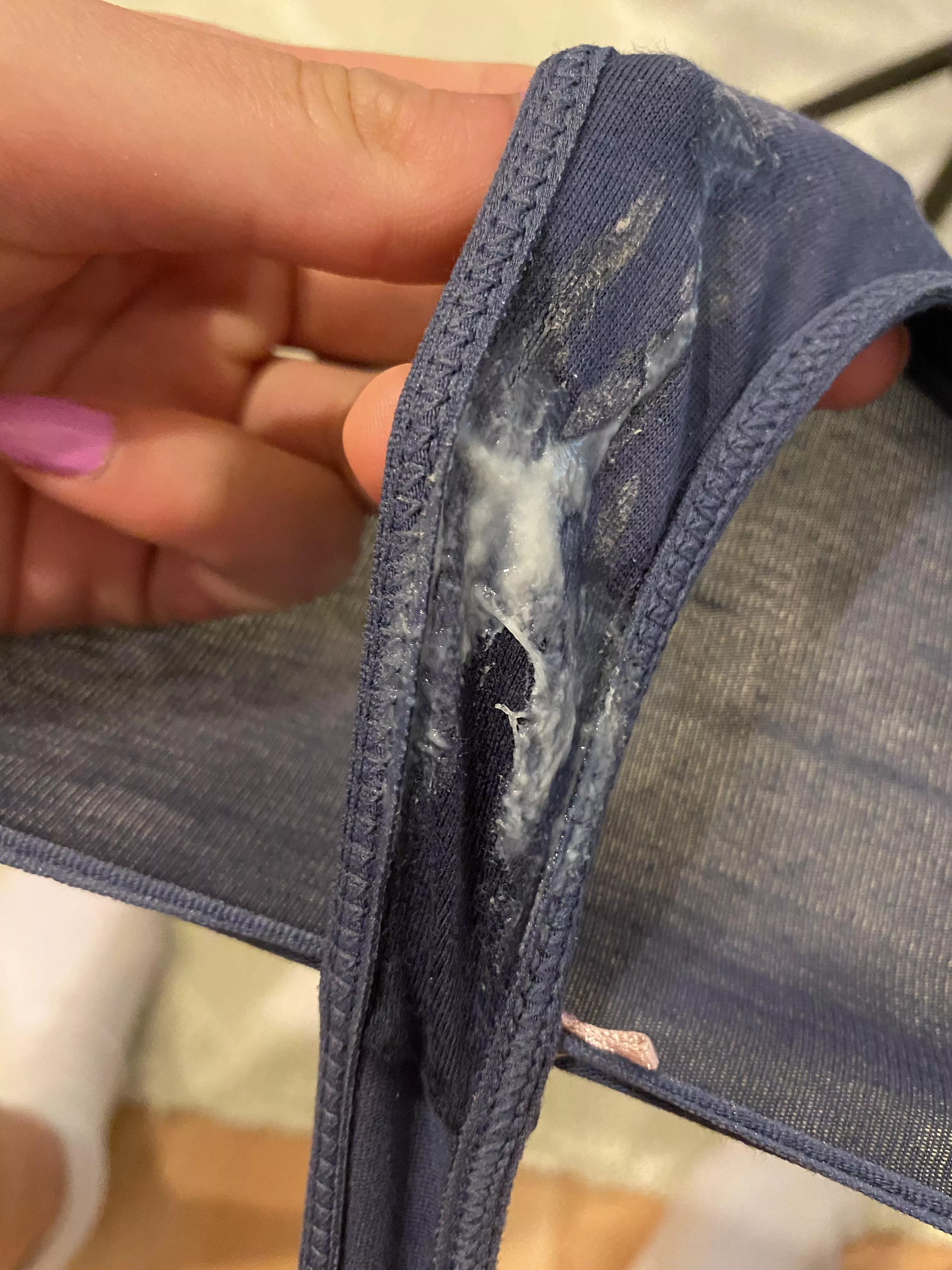 Wish you could taste me🥰! Check out my OF for more messy panty related content ;)