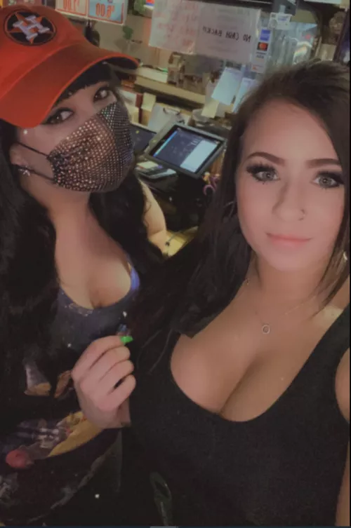 With her friend. More in comments.