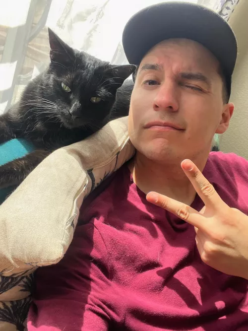 With my partner With my partner