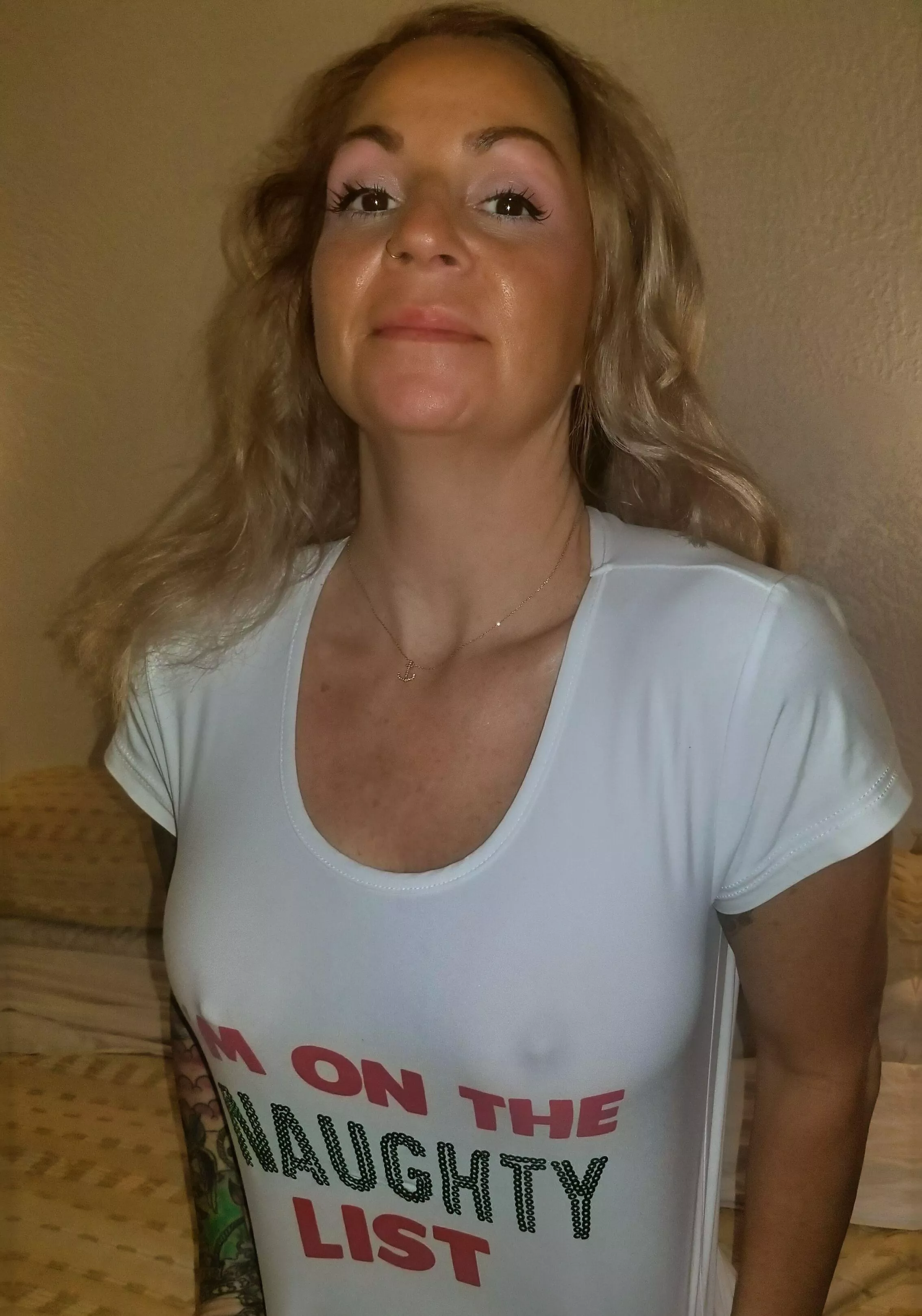 Woke up naughty and No Bra!