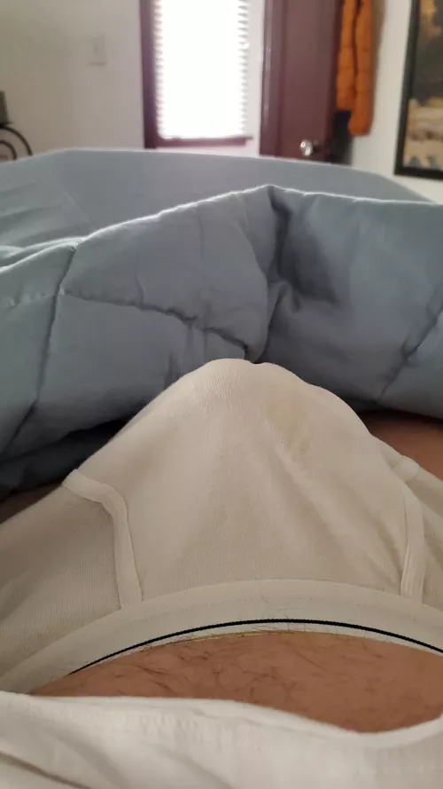 Woke up with massive cum stains this morning