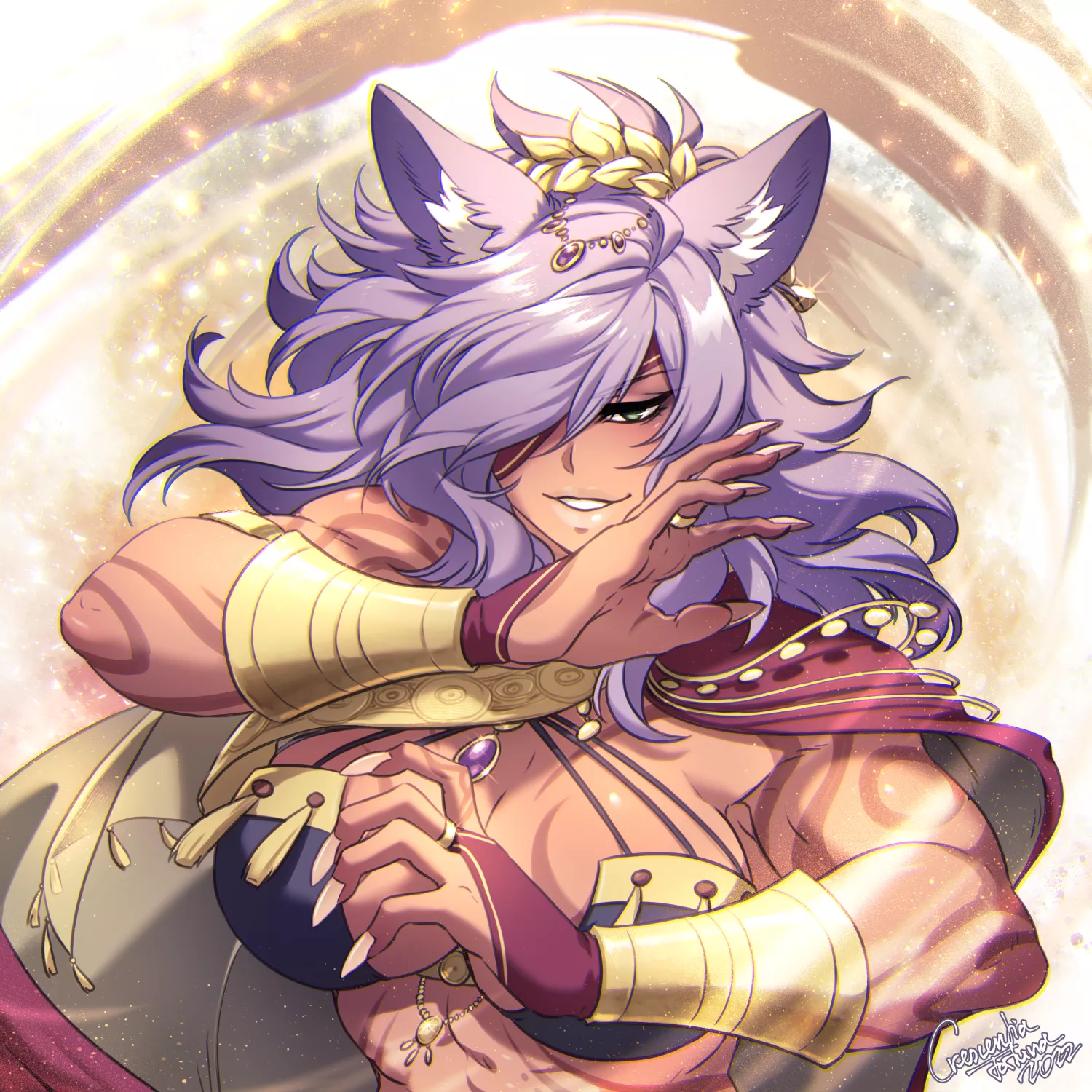 Wolfqueen - Nailah fanart [by Crescentia Fortuna]