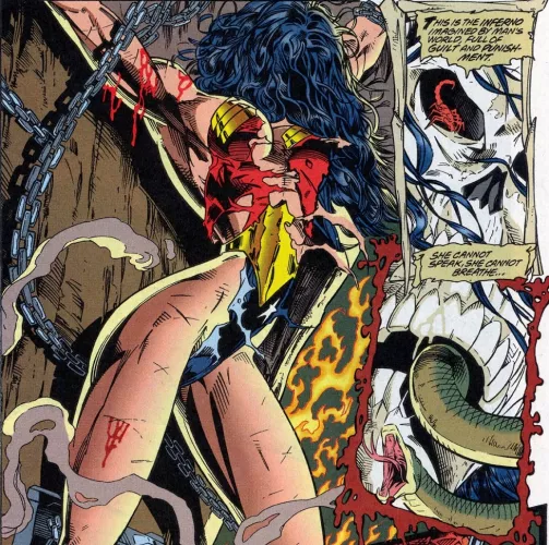 Wonder Woman in chains [Artemis: Requiem #01][1996]