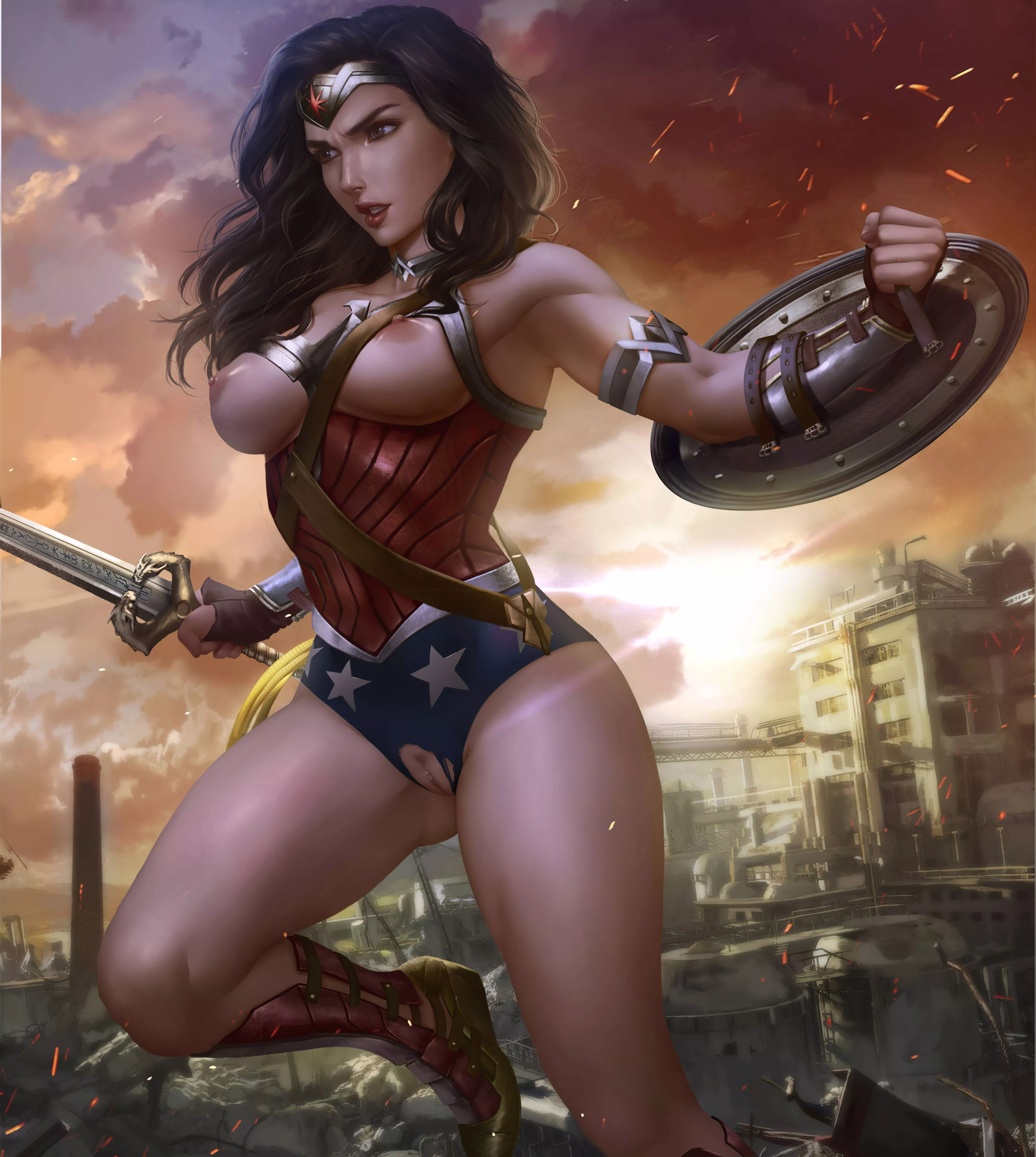 Wonder Woman's new suit looks great! Wonder Woman's new suit looks great!