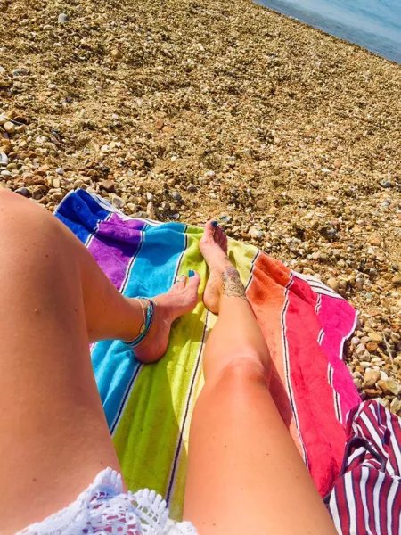 Work out then beach what could possibly be better for a Monday morning ππ₯°β€οΈβ€οΈ
