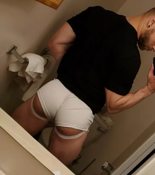 Worked forearms in a jock Worked forearms in a jock