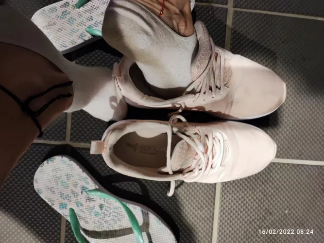 working on dirty socks