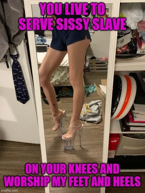 Worship her feet and heels Sissy Slave nudes : femdomcaptions |  NUDE-PICS.ORG