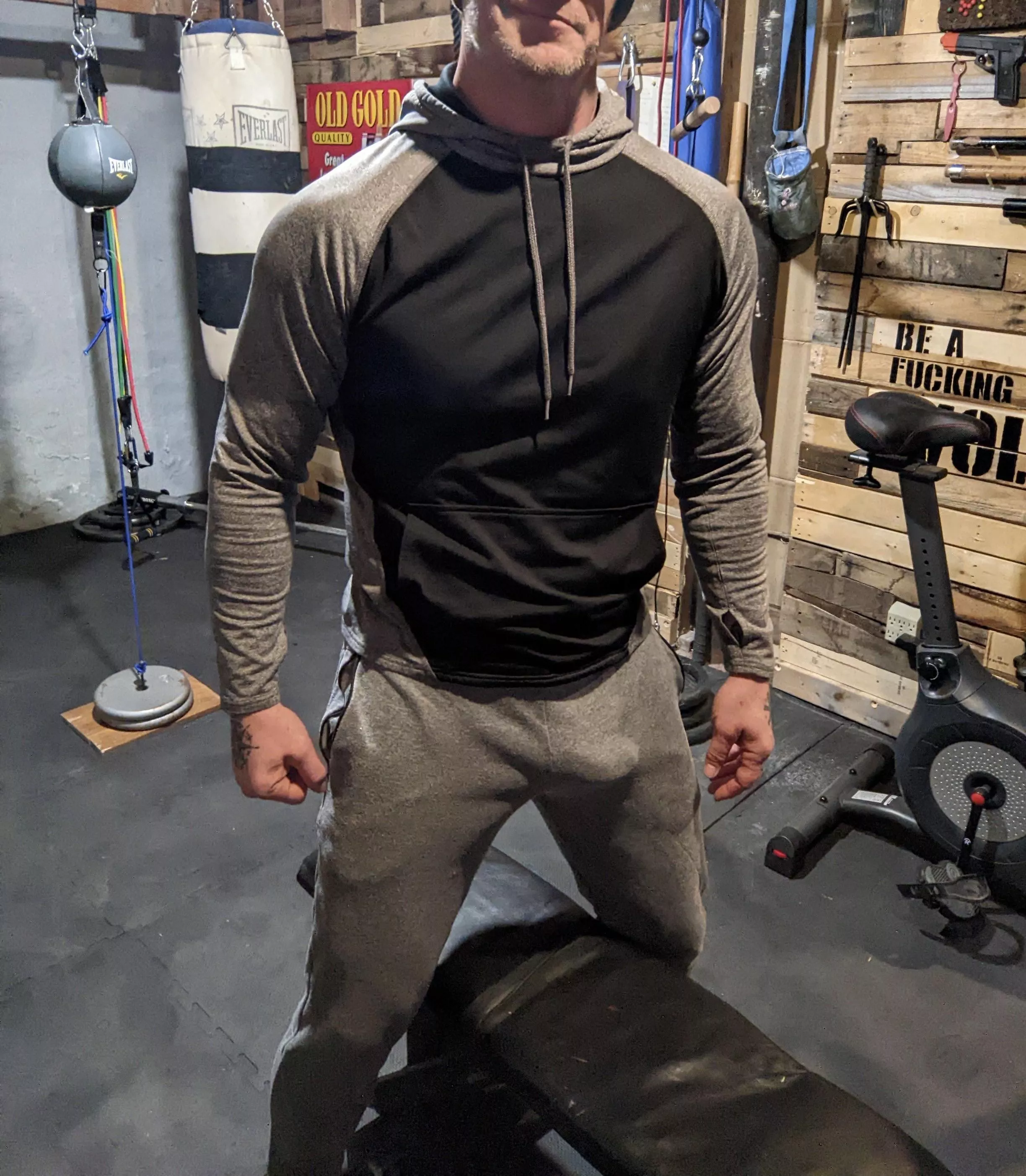 Would I catch your attention at the gym? [50s]