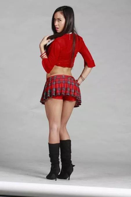 Would love to bend AJ Lee over in this outfit Would love to bend AJ Lee over in this outfit