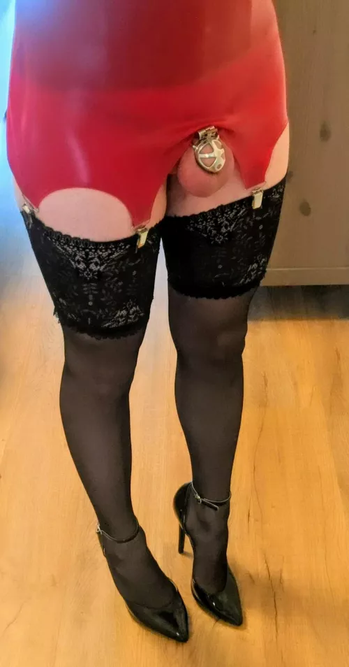 Would you call this a garter belt malfunction or an appropriate outfit? π Would you call this a garter belt malfunction or an appropriate outfit? π