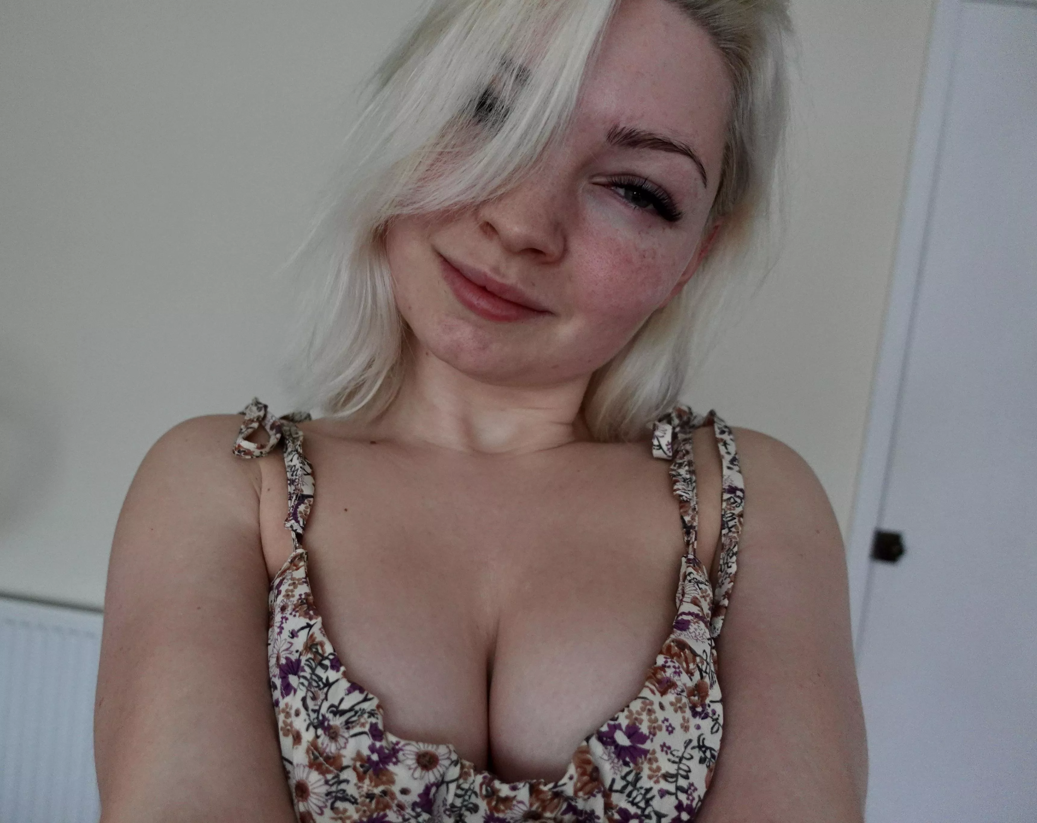 Would you cum on my face or my tits?