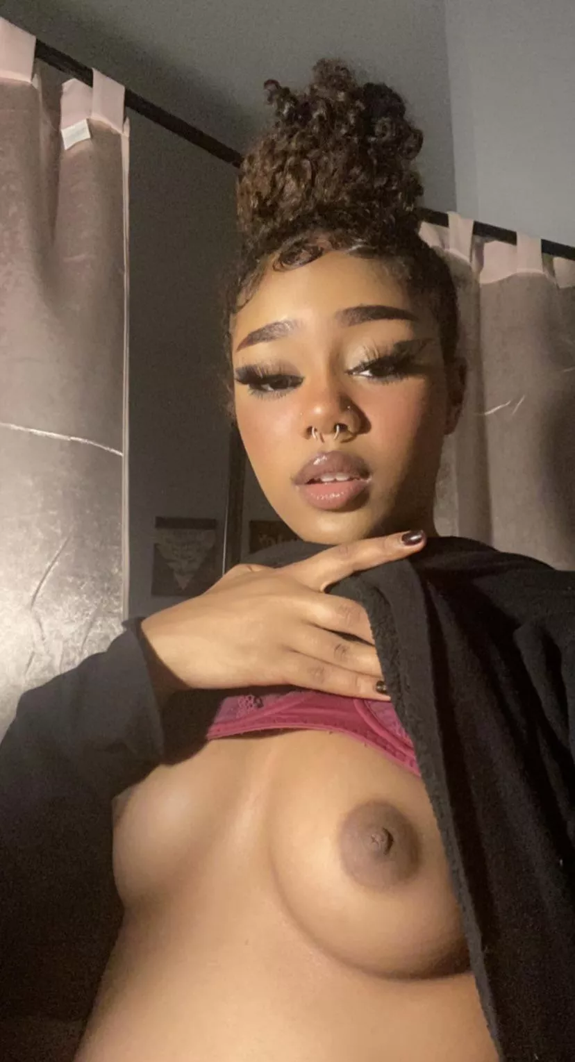Would you cum on my face or tits? Would you cum on my face or tits?