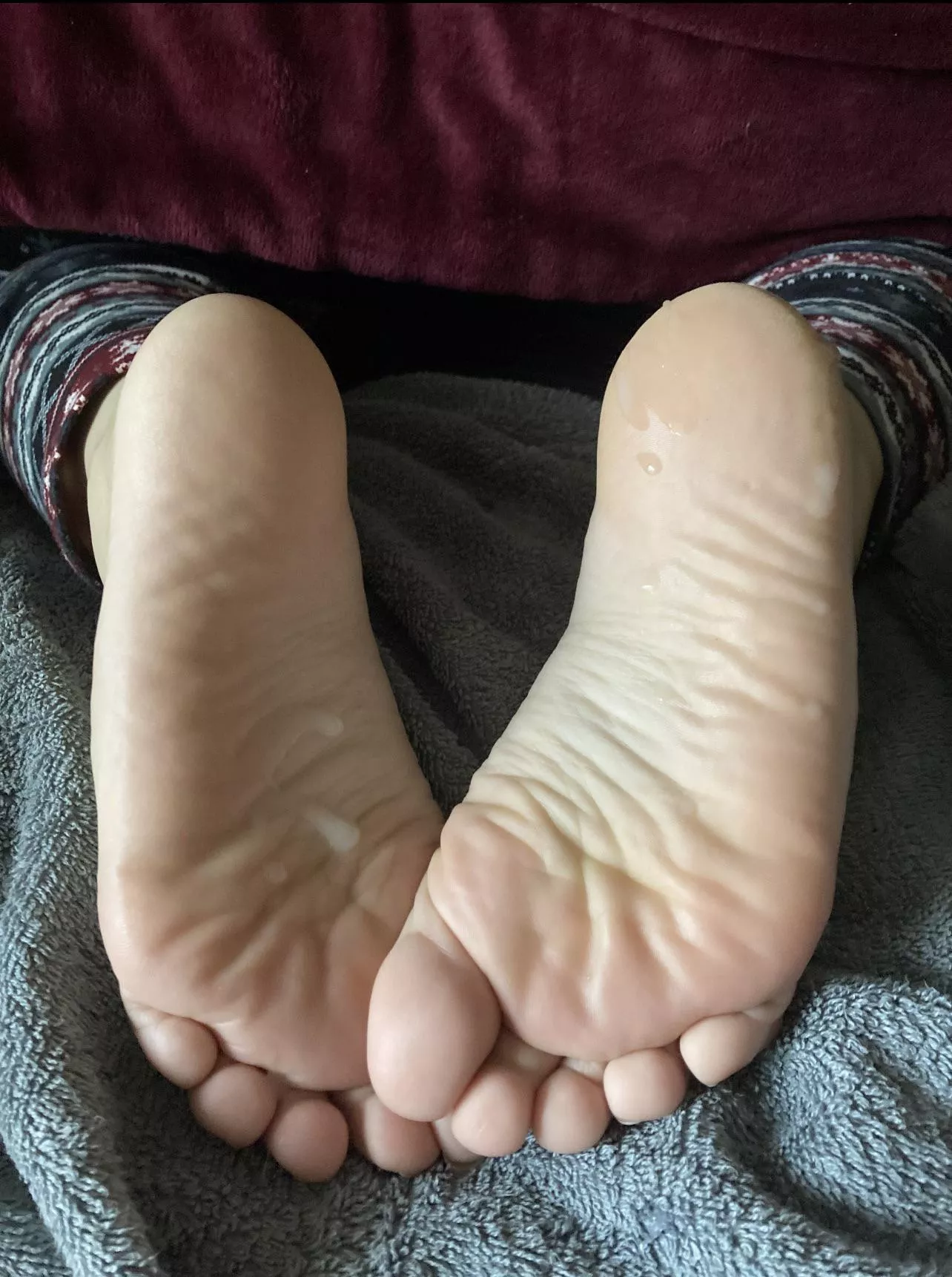 Would you cum on my wife’s feet too?!?