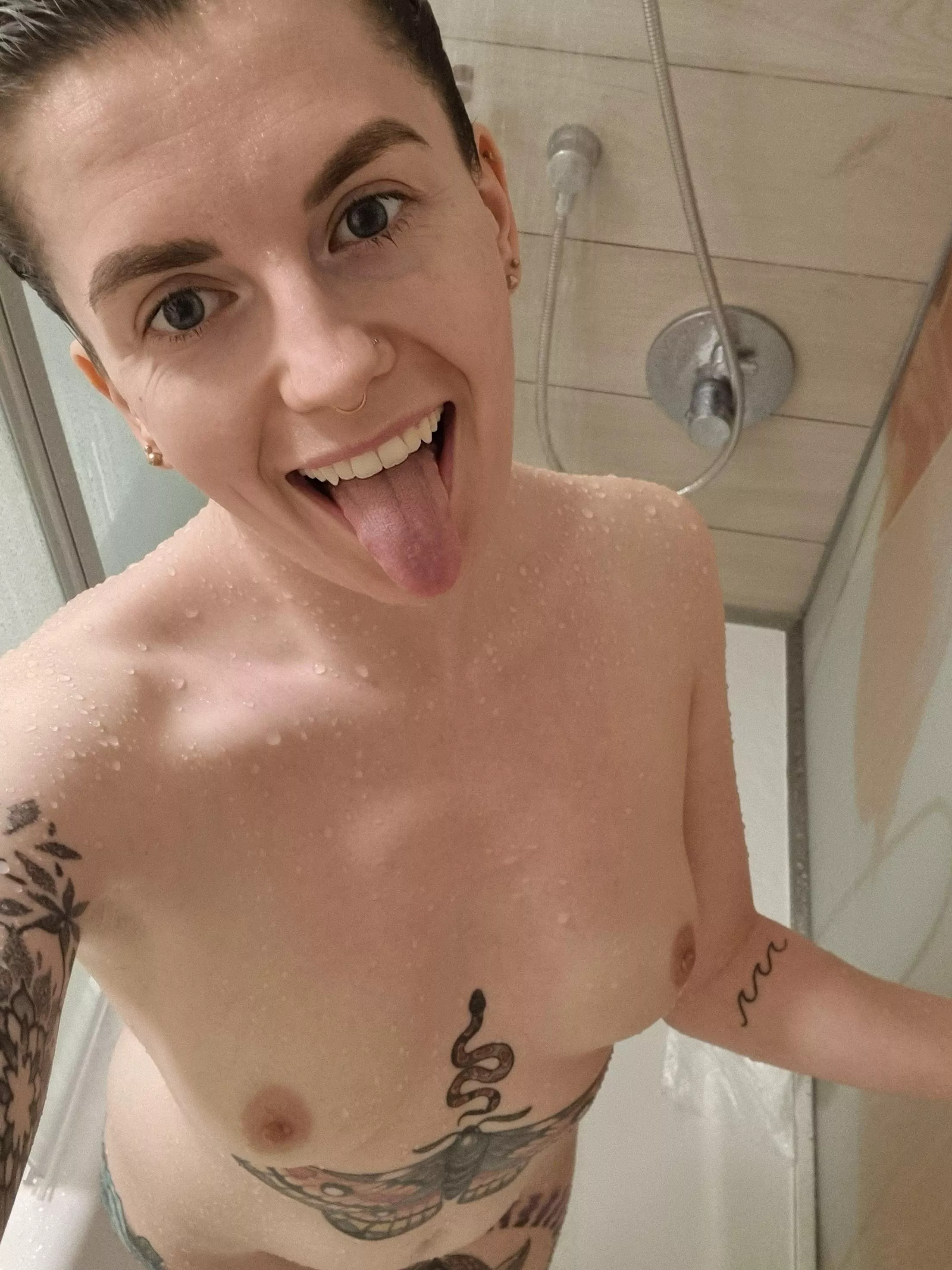 would you fuck me in the shower, or wait till I'm out?