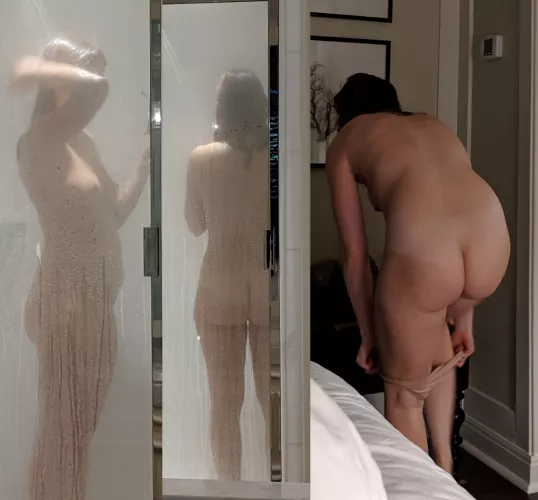 Would you fuck my wife in the hotel shower?