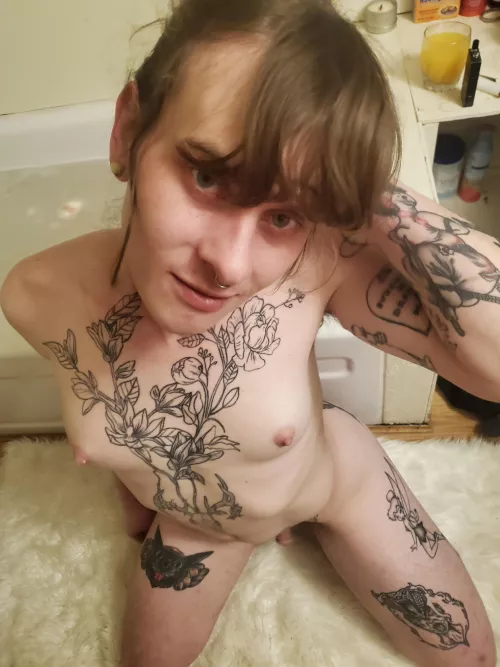 Would you hop in the bath even if I wasn't wearing makeup?