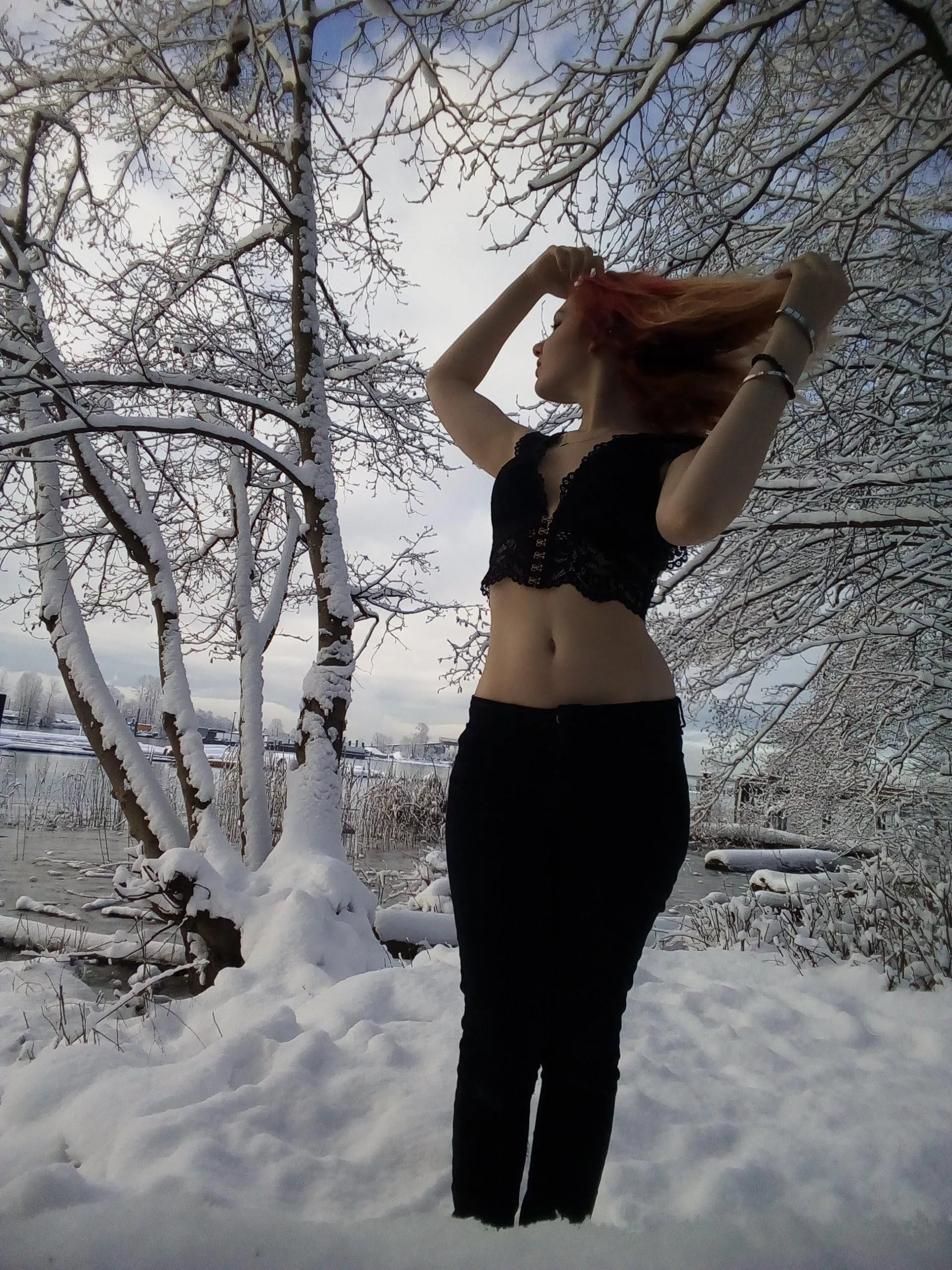 Would you kiss my belly button this sunny winter's day?