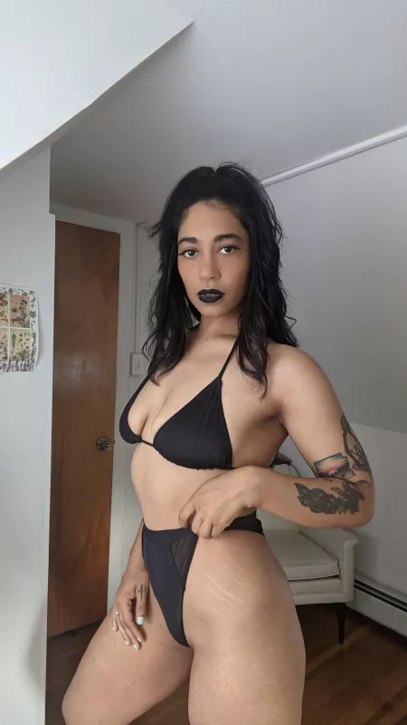 Would you let me blow you with black lipstick? Would you let me blow you with black lipstick?