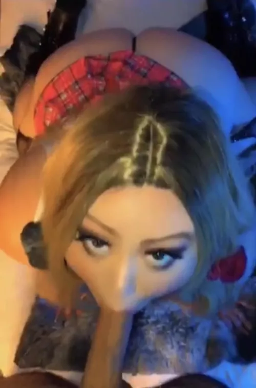 Would you let this naughty school girl suck your cock ? Would you let this naughty school girl suck your cock ?
