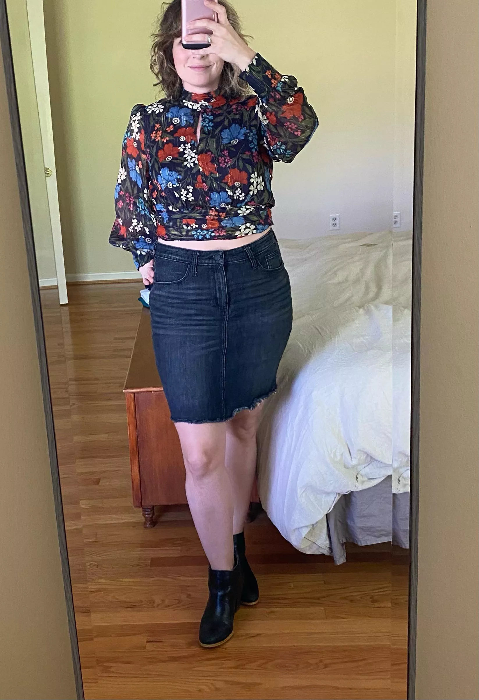 Would you like to hike this skirt up around my waist Would you like to hike this skirt up around my waist