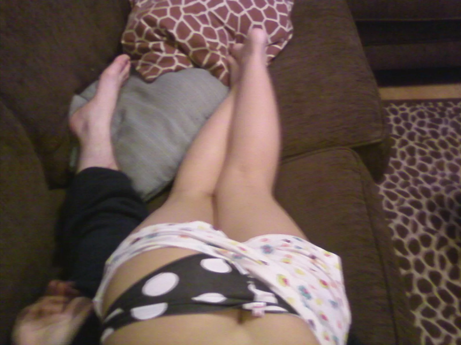 Would you pound her laying on me Would you pound her laying on me