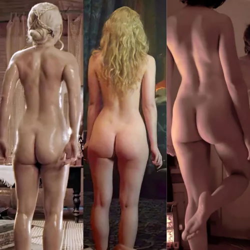 Would you rather eat and fuck Emilia Clarke's, Elle Fanning's or Scarlett Johansson's ass?