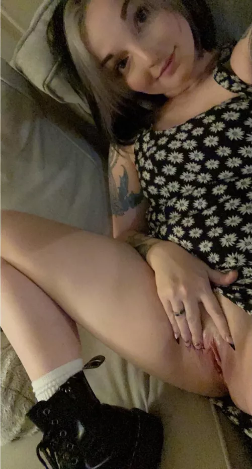 Would you still fuck my little pussy if I had my boots on? Would you still fuck my little pussy if I had my boots on?