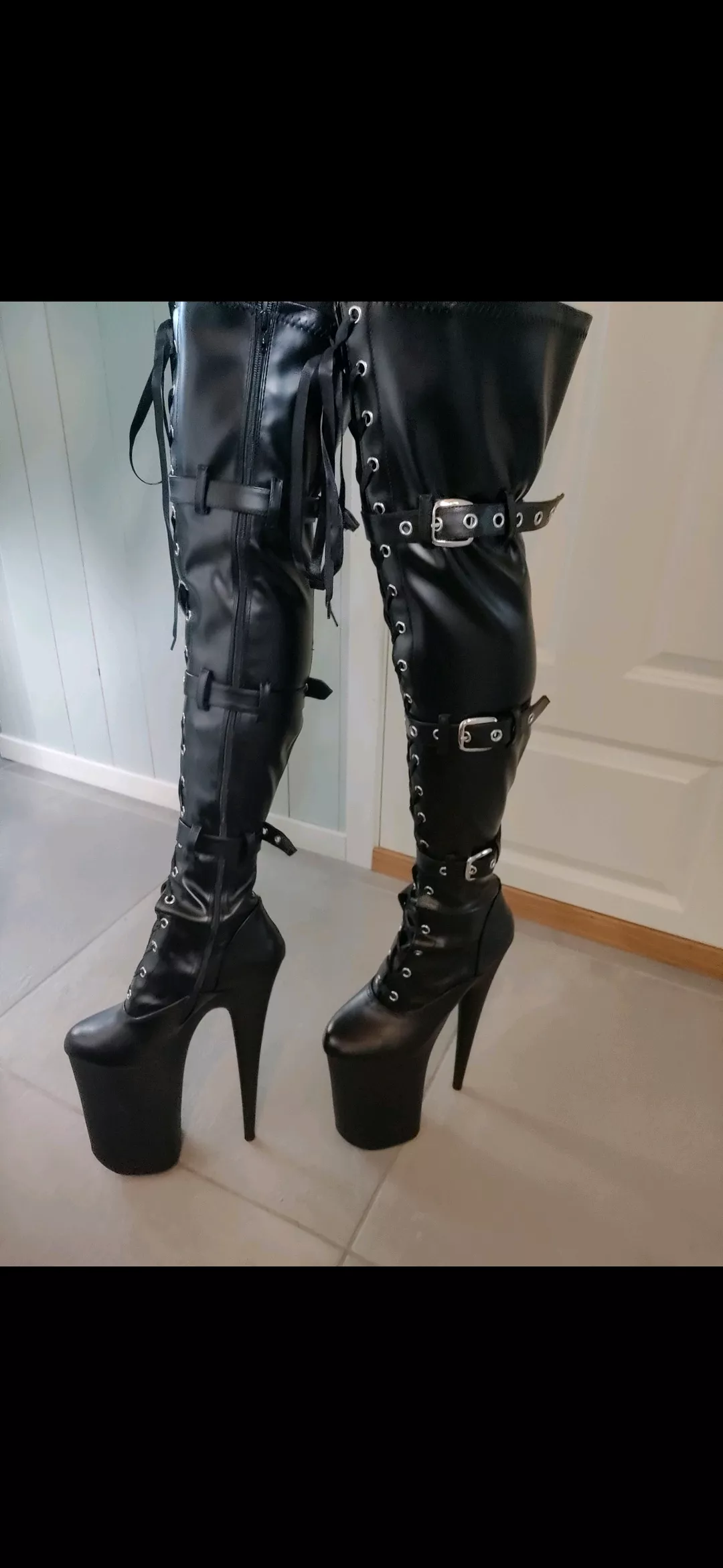 Would you worship these super tall boots?