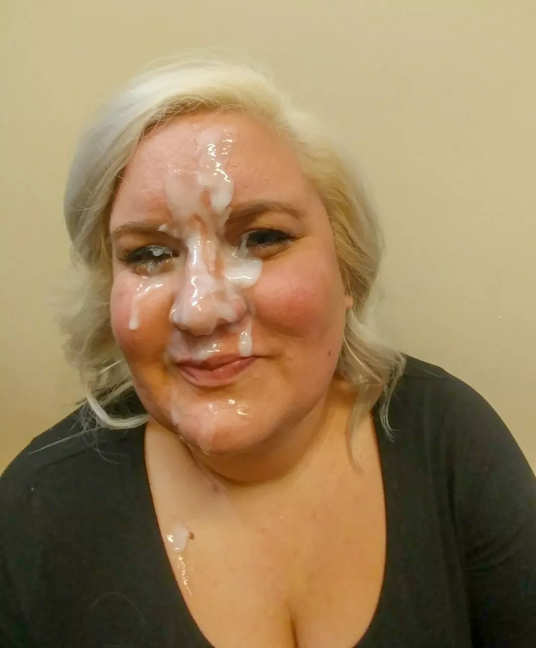 Bbw facial cumshot