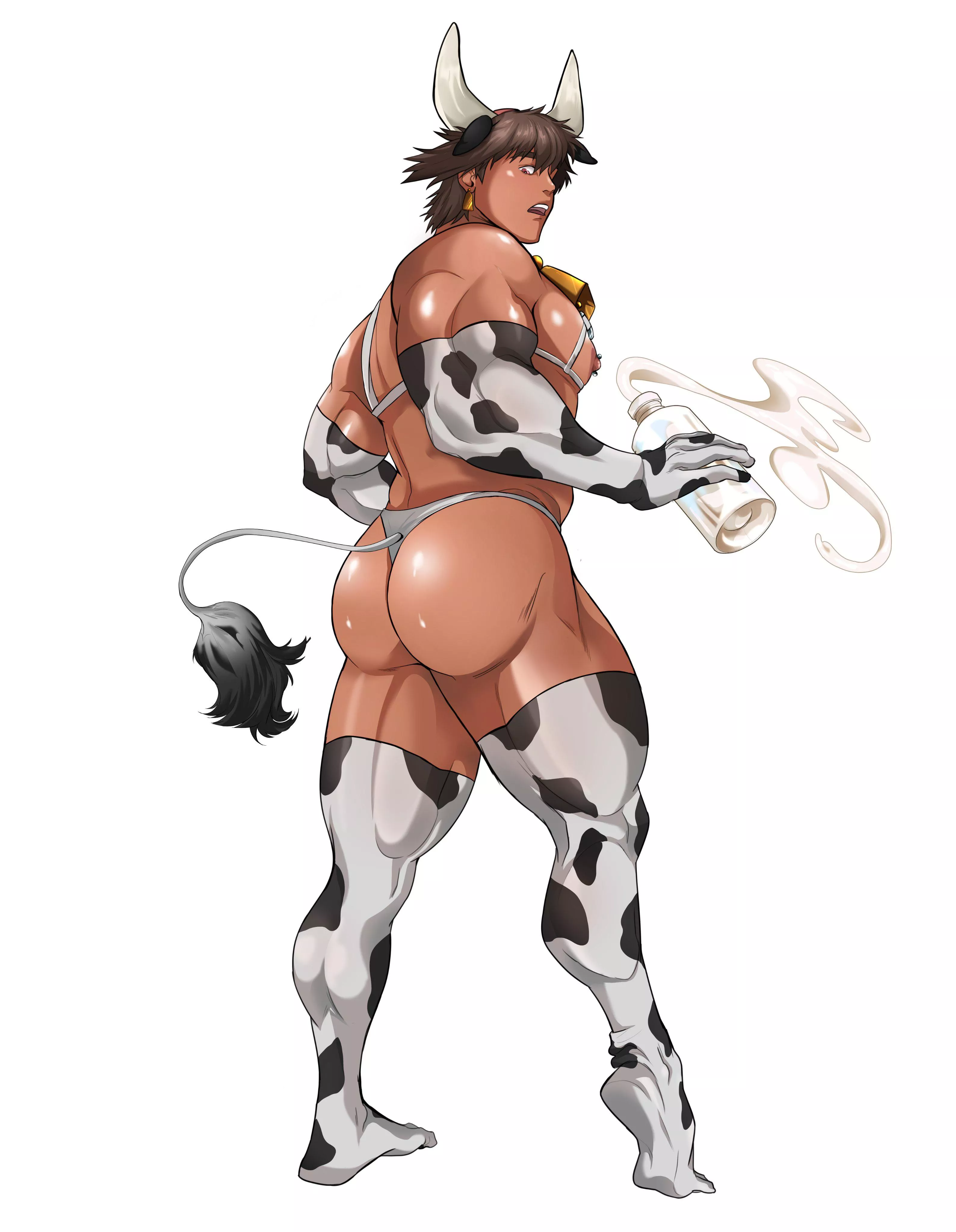 Wouldn’t mine getting some milk from tap 👀💦